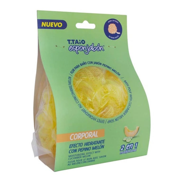 Esponjabon Bath Loofah + Soap Cucumber Melon, Hydrating Effect
