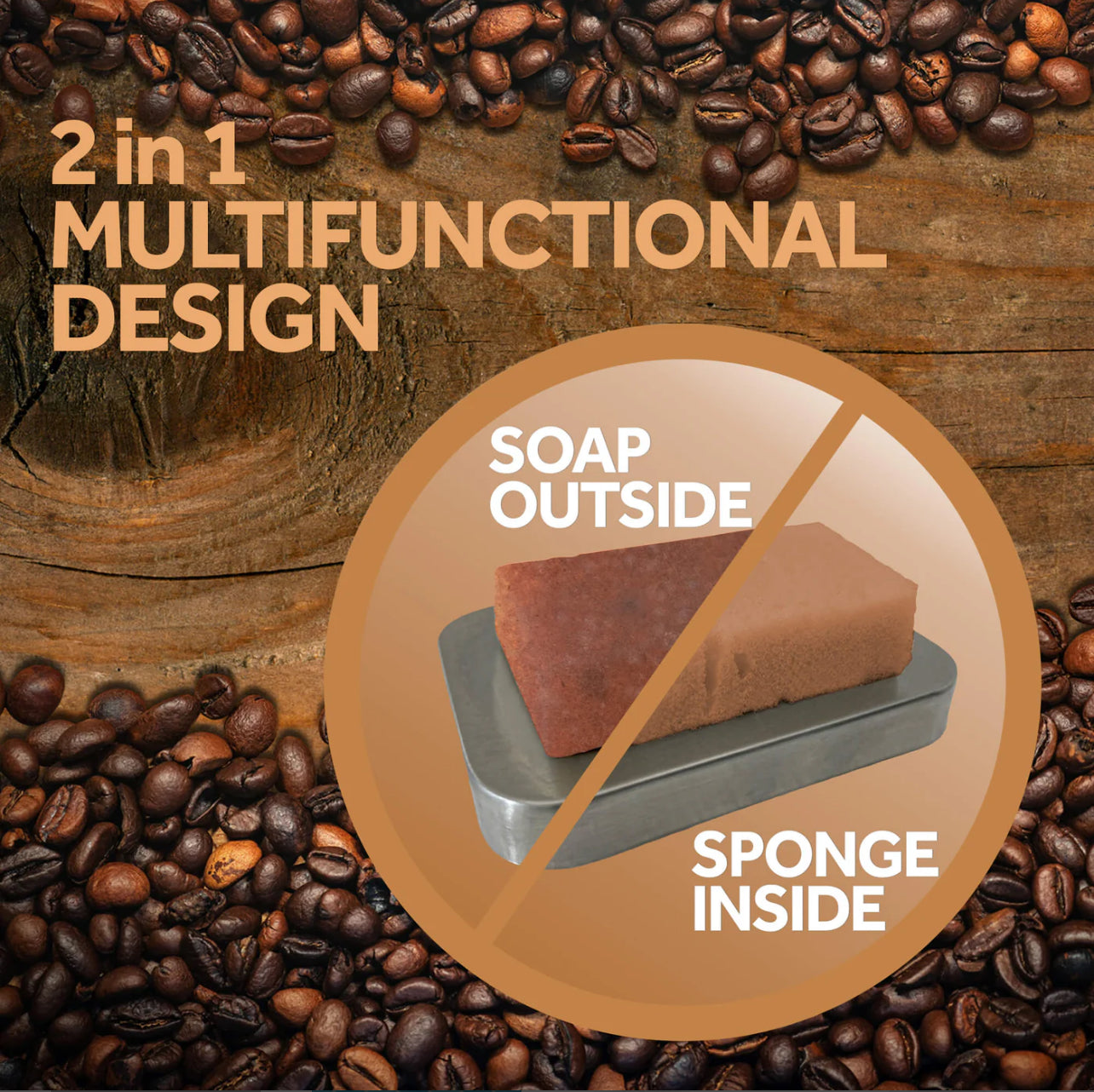 T.TAiO Esponjabon - Coffee, Circulation Boosting Effect - PACK OF 6 **FREE SHIPPING