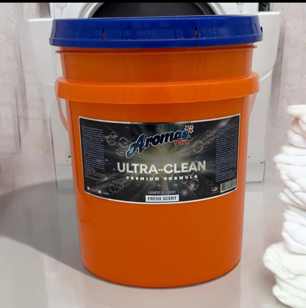 Aroma Plus 5-Gallon Blue Original Laundry Detergent - Concentrated Formula for a Deep Clean.