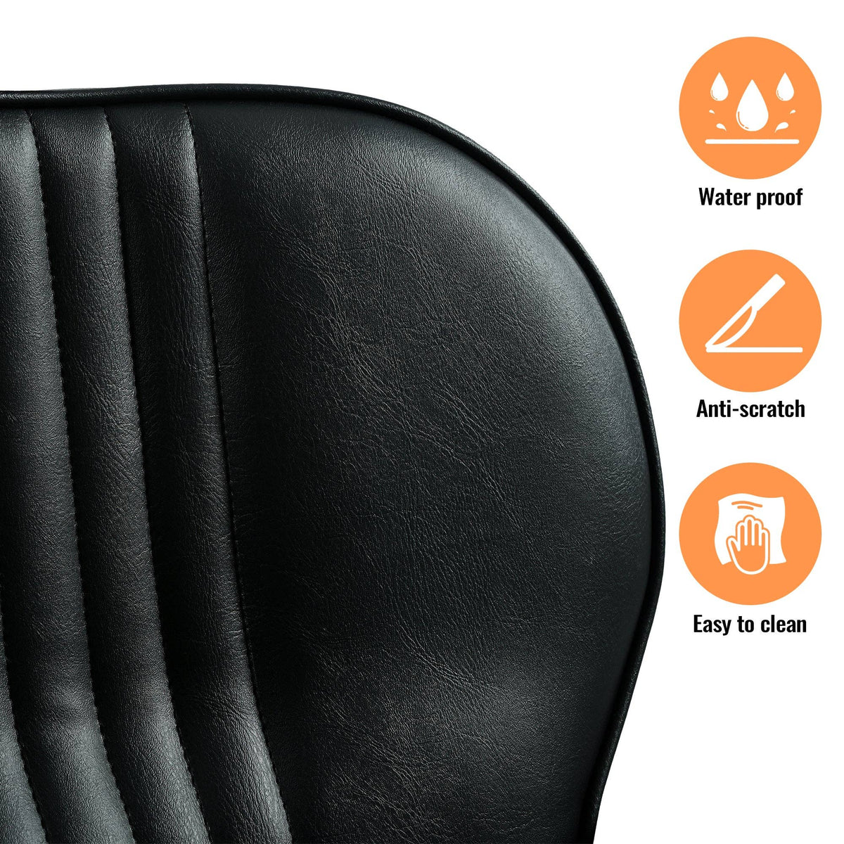 39F Inc. - Heavy Duty Reclining Hydraulic Barber Chair 360°Swivel Black