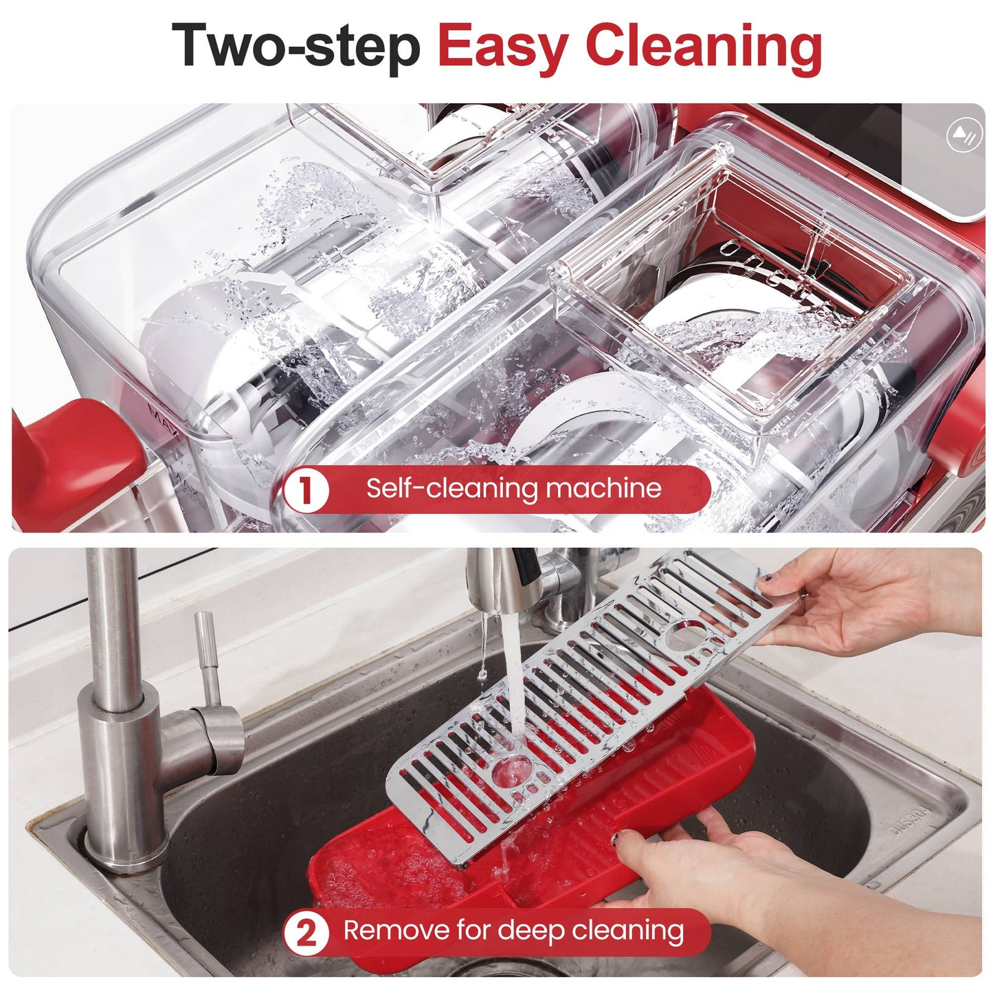Heynemo - Dual-Tank Slushie Maker with Rapid Chill Technology & 5 Mode
