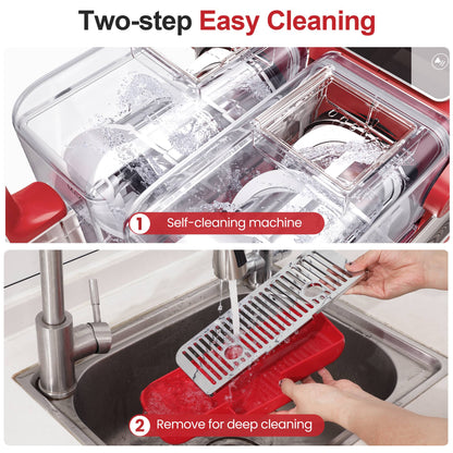Heynemo - Dual-Tank Slushie Maker with Rapid Chill Technology & 5 Mode