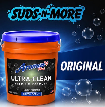 Aroma Plus 5-Gallon Blue Laundry Detergent - Concentrated Formula for a Deep Clean.