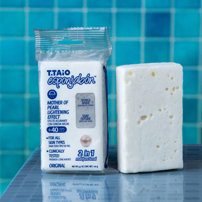 T.TAiO Esponjabon - Mother of Pearl, Lightening Effect - 6 Pack **FREE SHIPPING