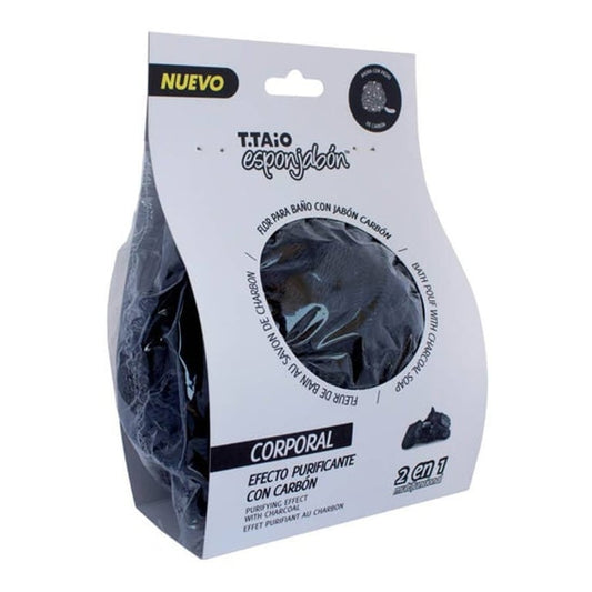 Esponjabon Bath Loofah + Charcoal, Purifying Effect
