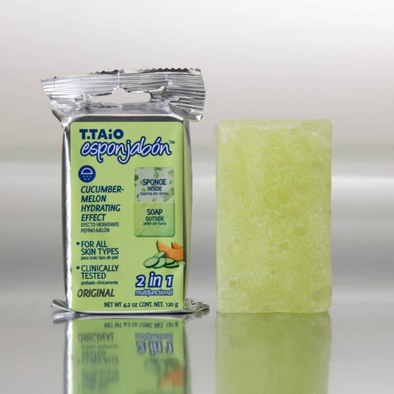 Esponjabon Bar Soap - Cucumber with Melon, Hydrating Effect