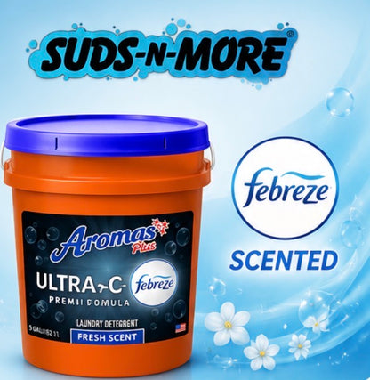 Aroma Plus 5-Gallon Blue Laundry Detergent - Concentrated Formula for a Deep Clean.