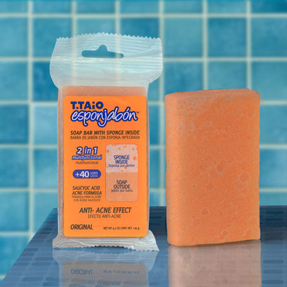 T.TAiO Esponjabon ANTI-ACNE EFFECT Bar Soap