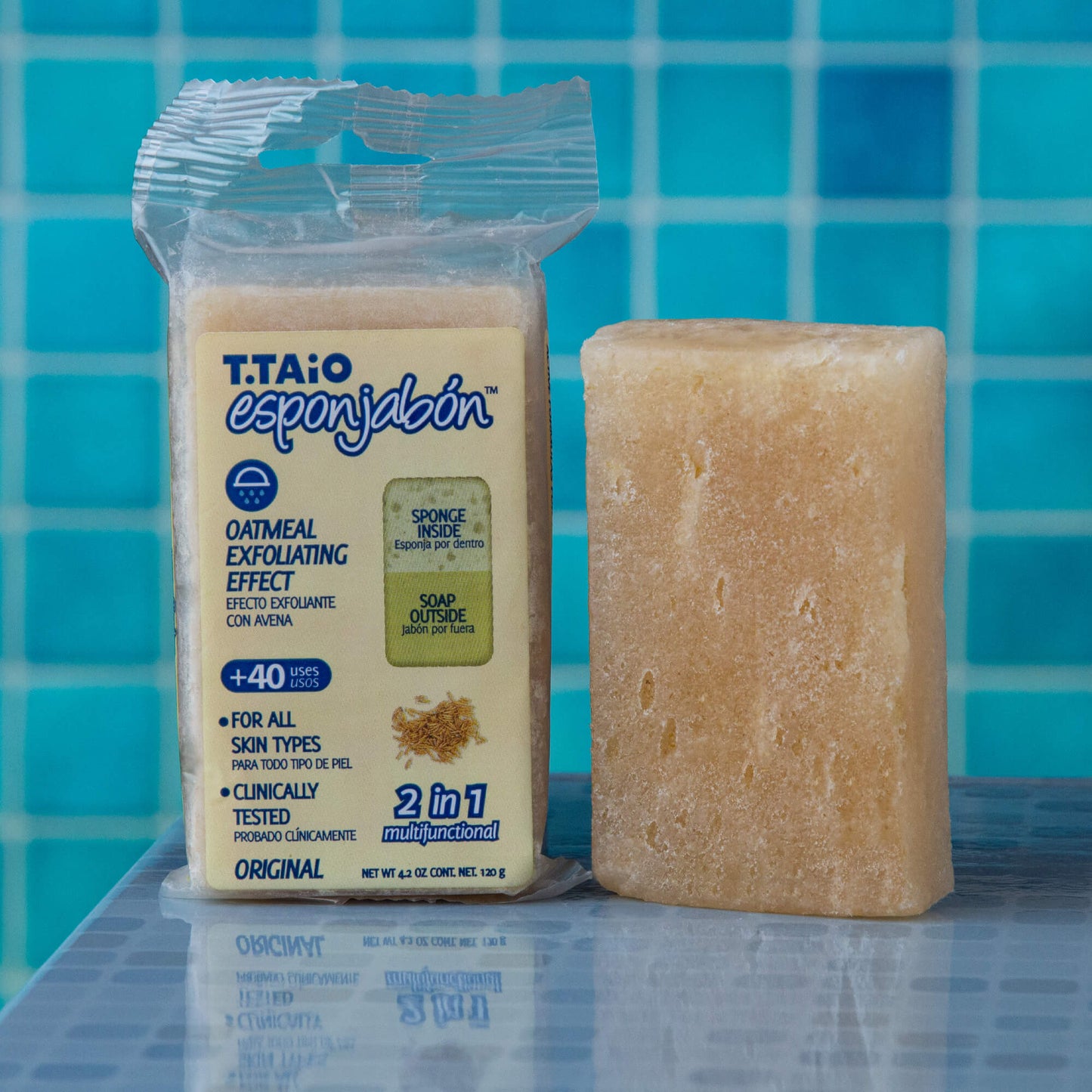 T.TAiO Esponjabon Oatmeal - Exfoliating Effect