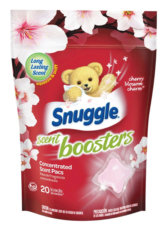 Snuggle Scent Boosters In-Wash Laundry Scent Pacs, Cherry Blossom Charm, 100 Count