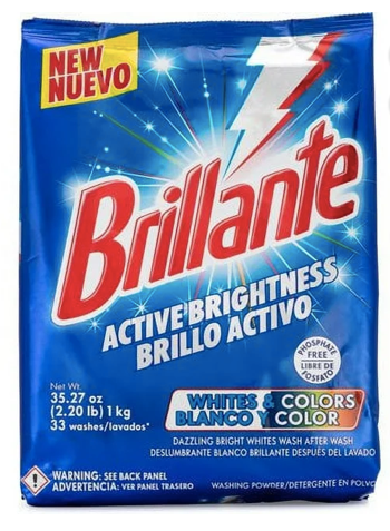 Brillante Dazzling Bright White Laundry Detergent Powder- 66 Washes (70.54 oz)