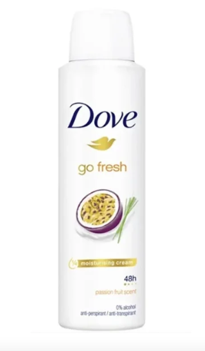 Dove Passion Fruit Antiperspirant Deodorant Spray, 150Ml/5 Oz