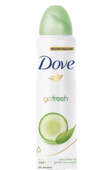 DOVE ANTI-PERSPIRANT DEODORANT SPRAY - 150 ML - Cucumber & Green Tea