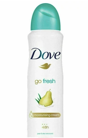 DOVE ANTI-PERSPIRANT DEODORANT SPRAY - 150 ML - Pear & Aloe Vera