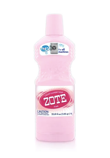 ZOTE Zote Pink Liquid Laundry Detergent Soap Jabon 33.81fl oz/1 liter (Pack of 1)